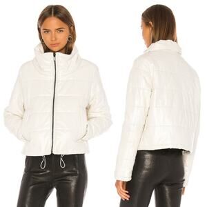 LTH JKT Cay‎ Cropped Puffer Jacket in Pearl White Size Small
